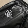 Schwarze Shorts Jogger Sommerhose für Männer Frauen Kordelzug bedruckte kurze Hosen Urlaub Baumwollkleidung 24SS