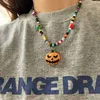 Pendant Necklaces Exquisite Neck Chain Halloween Delicate Pumpkin Pendant Necklace Classic Vintage Accessories for Women Trendy Jewelry x1009