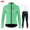 Ensembles de maillot de cyclisme NSR RAUDAX Mans manches longues costumes printemps automne respirant VTT vêtements de sport sur route 231009