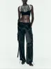 Женские майки, летние черные, инкрустированные бриллиантами, жилет с дизайном Flow Velocity, ремни, мода для продвинутых