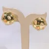 Kolczyki Dangle Luxury Ladies Party Gift 18K Gold Talerz dla kobiet 2023 Akcesoria świąteczne Proste niechętnie