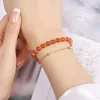 Charm Armbanden 6mm Dubbellaags Natuursteen Kralen Armband Voor Vrouwen Mode Agaat Kralen Karabijn Bangle Sieraden Geschenken