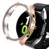 Samsung Galaxy Watch 5 4 Action 2 40mm 42mm 44mm 45mm 46mmシングルロークリスタルダイヤモンドケースバンパープロテクターの豪華な女性ダイヤモンドケースカバーカバー