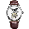 Armbanduhren AESOP Mechanische Tourbillon-Bewegungsuhren für Herren Luxusuhr Saphir Wasserdicht Skelett Chinesische Tuschemalerei Pferdezifferblatt