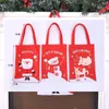 Dekoracje świąteczne torba na świąteczność TOTE Nietopiona materiał Natal Noel Navidad Christma Children Dift Tree Ornament Cartoon 231009