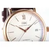 IWC Data di marca Orologio da uomo Auto Designer Luxury Aaaaa Orologio di lusso Elegante formale Classico di prima scelta Orologi da polso 40mm Mens Mks Case 9015 Movimento Doqs