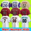 Maglia da baseball personalizzata Randy Johnson Metel Marte 55 Austin Adams 7 Corbin Carroll Miguel Castro Ryan Thompson Dominic Fletcher Jameson Uomo Donna Bambini Gioventù