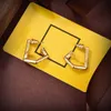 23ss designer Deformed letter shape earrings for women Charm jewelry Decorative diamond ear pendants Including box Holiday gifts
