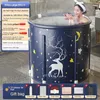 Autre maison jardin seau de bain pliable portable baignoire pliée grande salle de bain seau de baignoire douche d'hiver bain artefact installation gratuite 231009