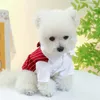 Abbigliamento per cani 1 pezzo Abbigliamento per animali domestici Primavera e autunno Cappotto per camicia da uomo a righe rosse vino con fibbia con coulisse per cani di piccola taglia 231009