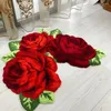 Tapis Tapis de sol Tapis en polyester Facile à nettoyer Protection Durable Bar El Dortoir Bureau Rose Fleur Zone d'art
