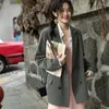 Costumes pour femmes, petit costume haut de gamme avec épaulettes, manteau rose décontracté, Design printemps et automne, haut de poids moyen, 2023