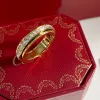 Ring Designer Ring for Women Alphabet Diamond Design Christmas Jewelry Temperament Versatile Rings Very Optional Gift Box