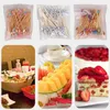 Disposable Flatware 100 Pack Party Cupcake Fruit Forks Cake Dessert Cocktail Toothpicks 3 Styles