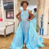 Girl Pageant Jumpsuit Dress 2024 Organza Overskirt Kid Romper Birthday Formal Event Tail Party Gown Toddler Teen Little Miss 326 326