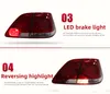 Automatyczne tylne światła dla Toyota Crown 2003-2009 G12 Tailglight LED Hamurek Turn Lampa sygnałowa Japońska wersja 6-oka światła tylne