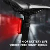 Luzes de bicicleta luz traseira multi modos de iluminação modelos carga usb led luz flash cauda traseira para estrada mtb selim 231009