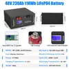 LiFePO4 48V 200AH 230Ah Bateria 51.2V Bateria Solar CAN/RS485 32 Parellel 6000+ Ciclo PC Monitor 10 anos de garantia Estoque da UE