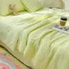 Bedding sets Bubble Gauze Summer Comforter Set Soft Breathable Hygroscopic Single Double Blanket Cooling Airconditioned Quilt 231009