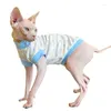 Cat Costumes Hairless Clothing Autumn Pure Cotton Belly Protection Air Conditioning Room Elastic Vest Sphinx German Pet