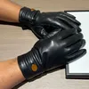 Winter Leder Fingerspitzenhandschuhe Fäustlinge für Radfahren Designer Männer Frauen Schaffell Fünf Finger Handschuhe Fäustlinge mit Box Paket