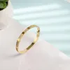 Diamond 18k Gold Plated High Quality Bangle Classic Fashion Lover Bracelet for Women Girl Wedding Mother Day Jewelry Gifts 6PBL