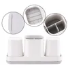 Bath Accessory Set Electric Toothbrush Holder And Tumbler Toothpaste For Bathroom