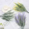 Decorative Flowers Artificial Plastic Lavender Hair Plant Wedding Home Decoration Pography Props