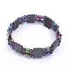 Link Chain Colorful Double Layer Magnet Bracelet Slimming Health Men Black Stone Tourmaline Magnetic Bracelets For Women354I