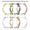 Samsung Galaxy Watch 5 4 Action 2 40mm 42mm 44mm 45mm 46mmシングルロークリスタルダイヤモンドケースバンパープロテクターの豪華な女性ダイヤモンドケースカバーカバー