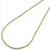 10K Yellow Gold Fill Mens or Ladies Hollow Rope Chain Necklace 3 MM 24 Inches260h