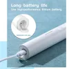 Diş fırçası driyau sonic şarj edilebilir elektrikli diş fırçası 3 mod Üstün USB temiz diş fırçası Yetişkinler için kutu 2 yedek kafaları 231009