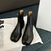 Buty jesienne Tabi Ninja kostka okrągłe dzielone palce niska pięta Slip Onshoes żeńskie botki chelsea zimowe zapatos mujer krótki but 231009