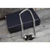 Alyx Cubix Chain Necklace Men Women Classic 1017 Alyx 9SM Halsband Signature Metal Buckle rostfritt stål ColorFast324K