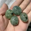 Decorative Figurines Bulk Wholesale 20-40mm Premium Spiritual Crystals Gemstone Natural Green Prehnite Crystal Tumbled Stones For Decorate