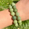 Loose Gemstones Natural Stone Beads Genuine Canada Jade For Jewelry Making 15inch 6/8/10/12mm Spacer Diy