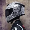 Мотоциклетные шлемы Гоночный шлем Полнолицевое мотобезопасное катание на скутере Аксессуары для мотоциклов