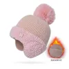 Casquette de Protection d'oreille en daim pour enfants, chapeau en laine tricoté froid et chaud, à la mode, Standard H, tendance, hiver 9907