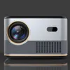 H1 black and white outdoor 1080P HD home projector, portable and easy to use, suitable for outdoor family entertainment and festive activities gifts.