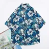 Casual overhemden voor heren Coole zomertop met bloemenprint Vakantievest Herenoverhemdkleding
