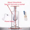 도매 미니 팔로우 innner victuful 4inch 내구성 파이 렉스 워터 Dab Rig Bong with Glass Oil Burner Bowl 및 Silione Hose