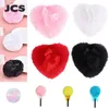 10PC Sponges Applicators Cotton Heart Shape Fluffy Sponge Soft Plush Powder Puff With Ribbon Bow Talcum Makeup Cosmetic Beauty Tools 231009