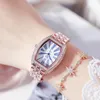 Relógios de pulso wiilaa mulheres relógios moda diamante quadrado relógio de pulso senhoras pulseira watche vestidos para relogio feminino