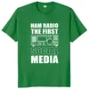 メンズTシャツハムラジオ最初のソーシャルメディアオタクシャツアマチュアオペレーターカジュアルTシャツコットンEUサイズTシャツ