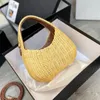 Fashion Womens Woven Underarm Bag Mixed Color Party Shoulder Bag Totes