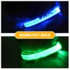 Dog Collars Leashes USB Charging LED Collar Safety Night Light Flashing Necklace Fluorescent Pet Supplies 231009