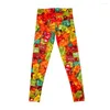 Pantalones activos Yummy Gummy Bear Candy Leggings Legings para mujer Fitness Mujer Gym Legging