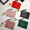 Luxury Wallet Bag Unisex Designer Key Pouch Fashion Cow Leather Purse Keyrings Mini Walls Coin Credit Card Holder 5 Colors KeyChain with Box