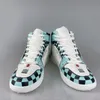 Klänningskor anime skor nezukol anime sneakers tecknad tanjirou cosplay kvinnor avslappnad hög toppskor anime skor löpande sneakers 35-46 231009