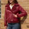 Women's Jackets Womens Thick Warm Suede Lamb Jacket Short Motorcycle Coats Faux Shearling Sheepskin Leather Sports Sweater Comfy Clothing